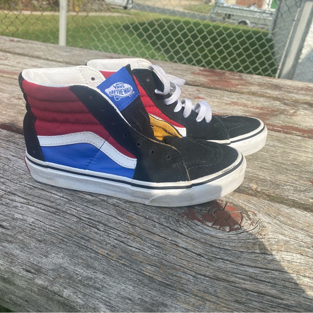 Vans Multicolor High-Top Sneakers, Kids Size 2 - Picture 6 of 8